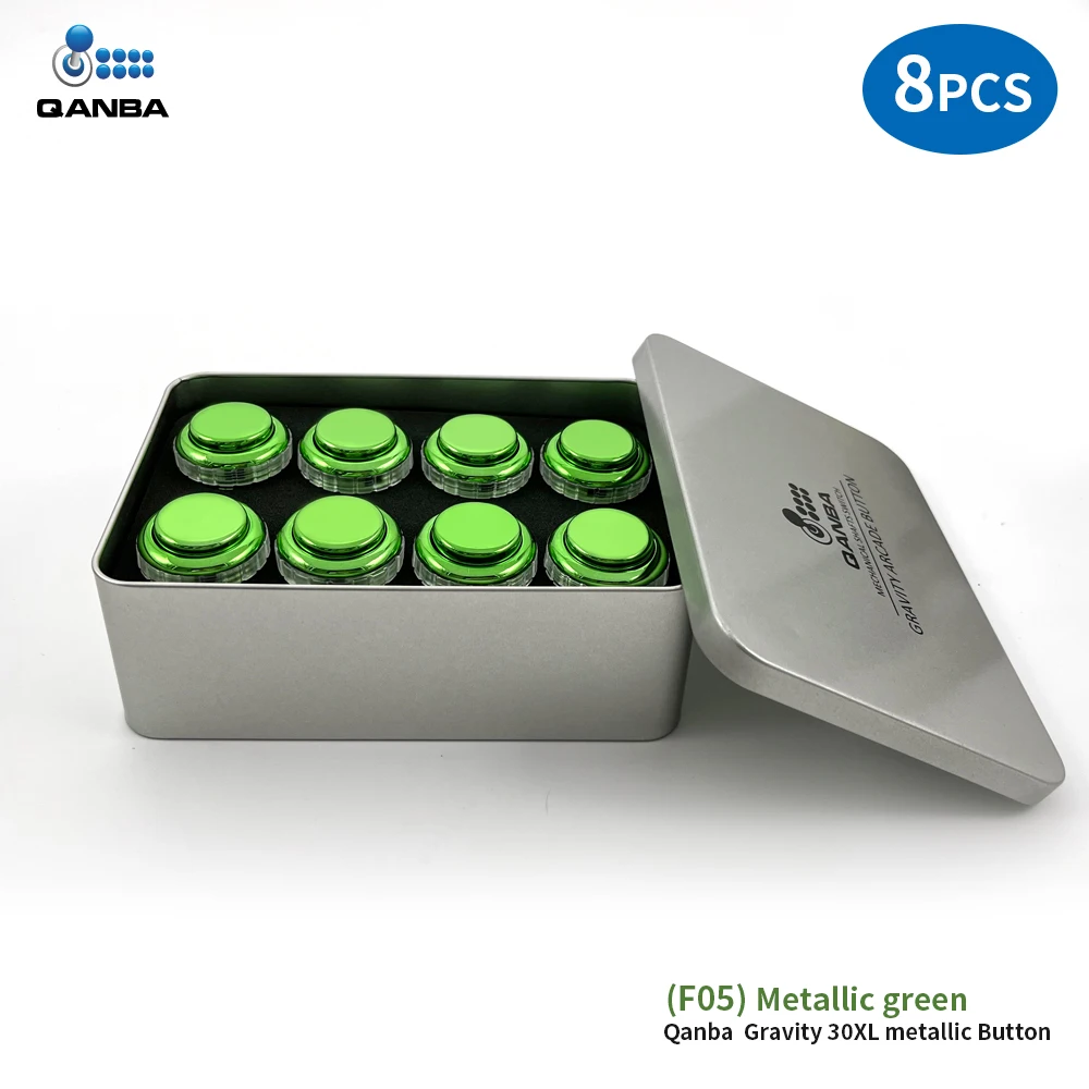 QANBA Gravity LX Arcade buttons metallic color 30mm Mechanical Pushbutton switch Arcade stick accessory DIY parts