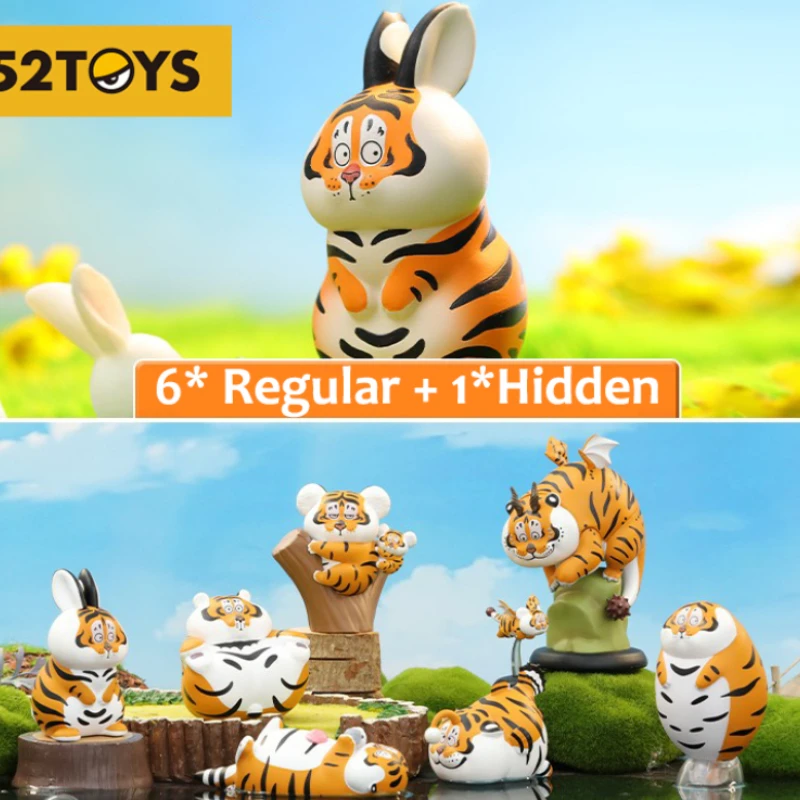 

Original 52TOYS Variety Fat Tiger 2 Series Surprise Blind Box Cartoon Designer Dolls Mistery Figure Kawaii Trendy Toys