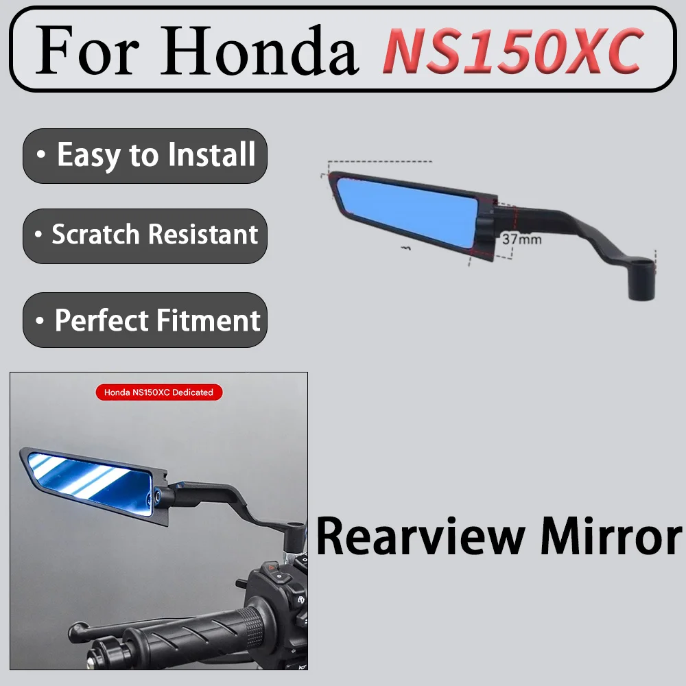 For Honda NS150XC Rearview Mirror Modification Wide-Angle Large-View Streamlined Wind-Deflecting Mirror Housing Improved Visibil