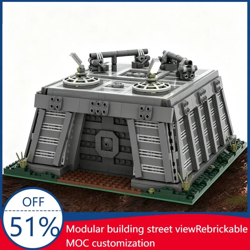 1188pcs Sci Fi Endor Bunker Base Building Blocks Model Diy Assembly Educational Toy Creative Collection Display Birthday Gift