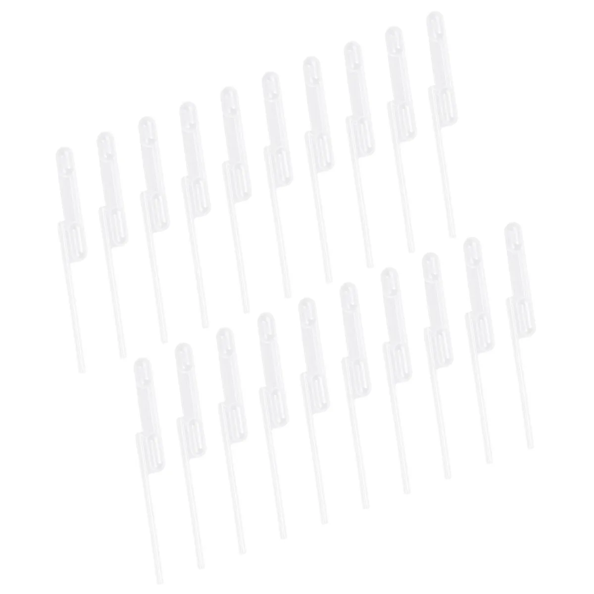 

50pcs Quantitative Dropper Pasteur Double Cell Plastic Buret Disposable White Laboratory Precision Lab Essentials