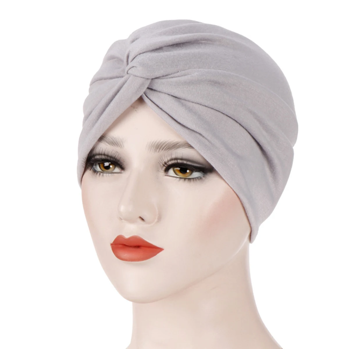 Turban extensible pour femme, écharpe de sauna, casquettes de chimio contre le cancer, bonnet pré-noué, foulard rond pour la tête, chapeau de