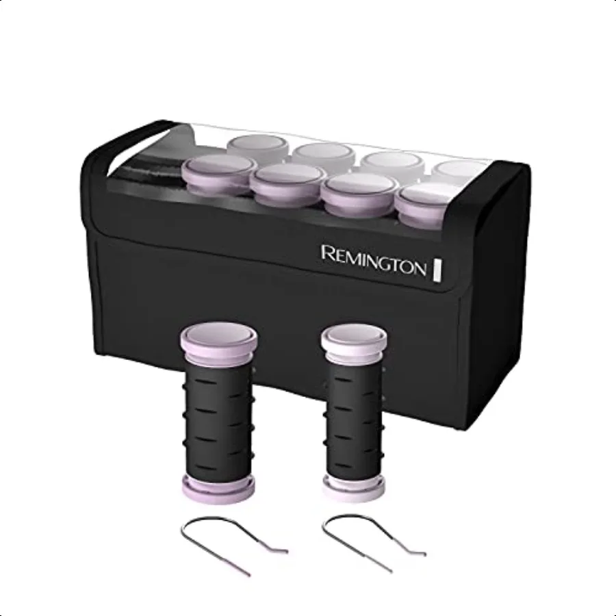 

Remington Compact Ceramic Dual Voltage Hot Rollers for Long and Short Hair Hair Setters Hair Curlers 11 Purple Black 10 Piece S