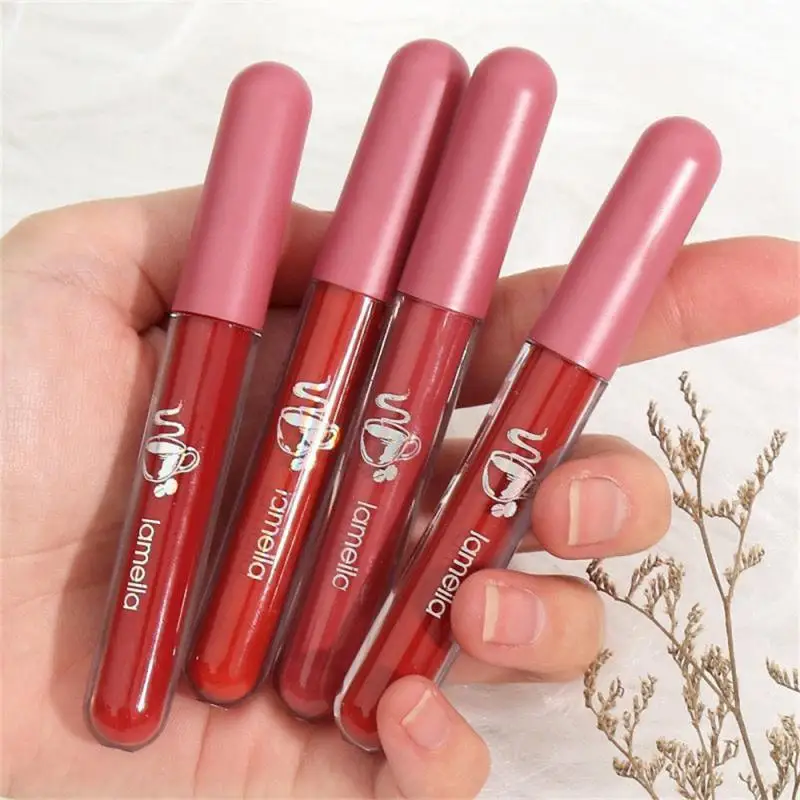 LAMEILA 1~6pcs Liquid Lipstick Lip Glaze Long Lasting Velvet Matte Lip Gloss Women Makeup Natural Long Lasting Lipstick