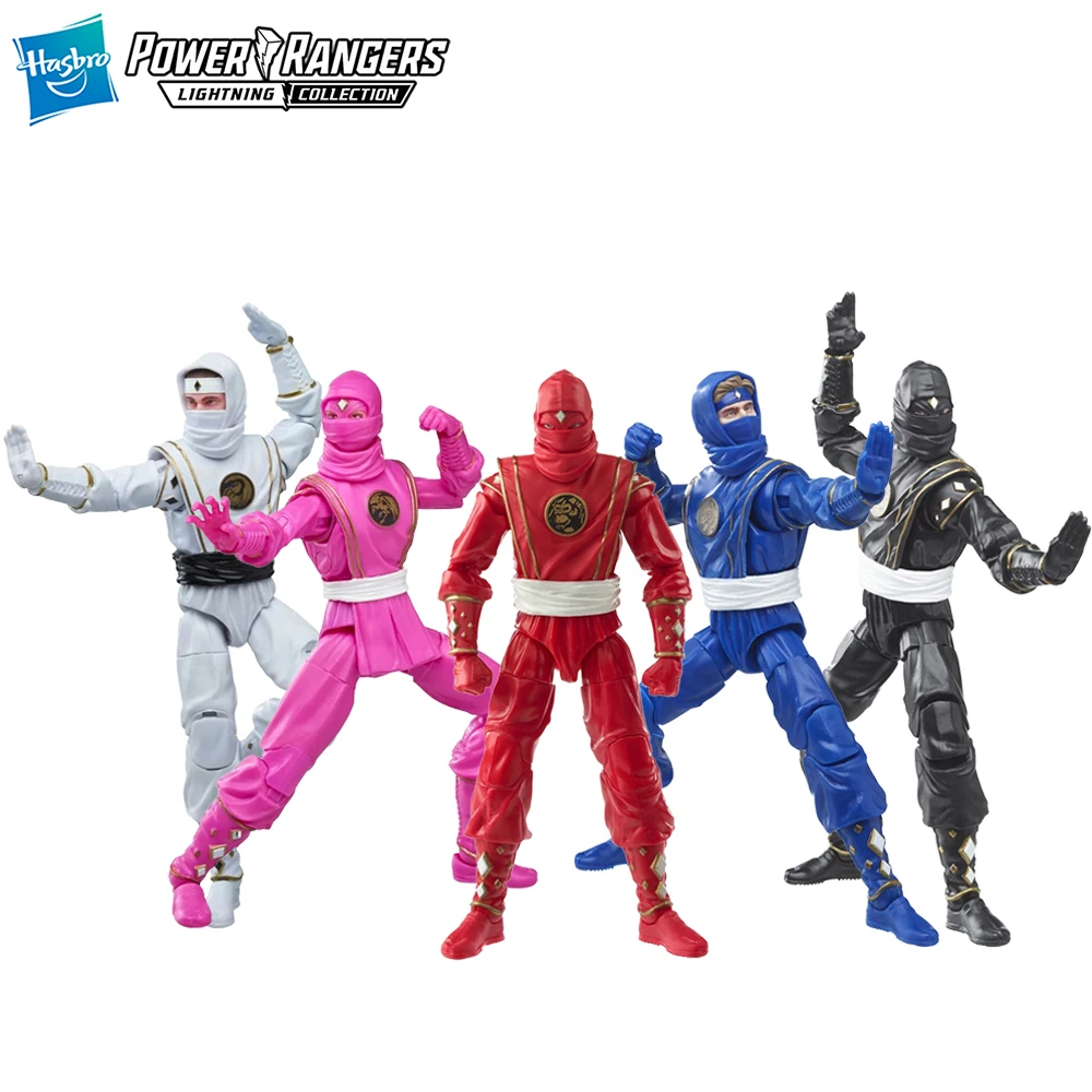 

[In-Stock] Original Hasbro Power Rangers Lightning Collection Mighty Morphin Ninja Rangers 15cm Action Figure Model Toy Gifts