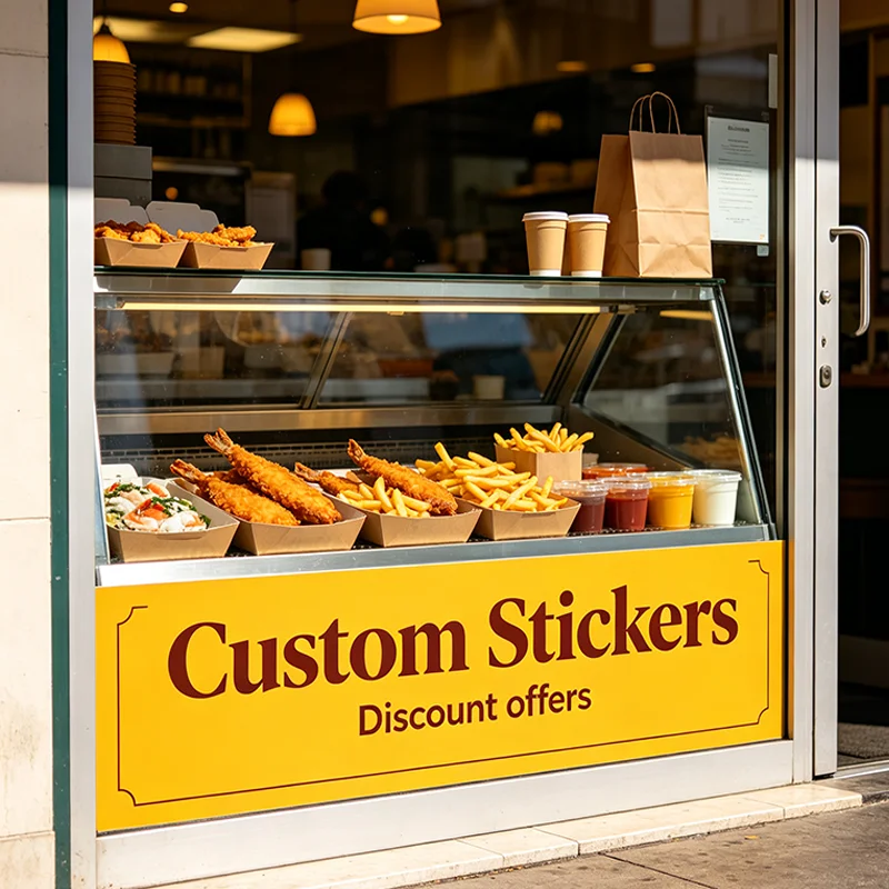 Any Size 100cm Custom Sticker Suitable Hotel Shop Bookstore Beauty salon Hospital School Discount Promotion Business Activitie