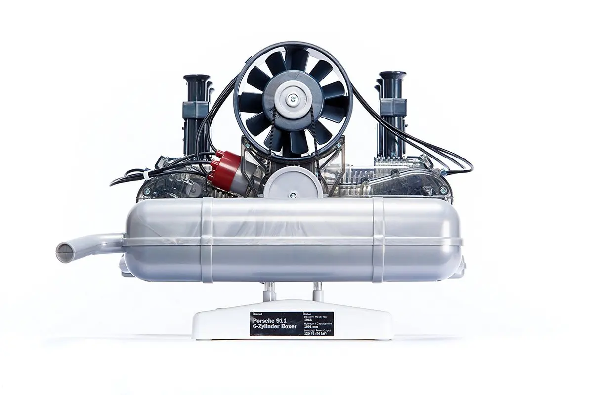 Six Cylinder Mini Engine Model Assemble Engine Toy Teaching Flat-Six Boxer Engine Visible  Motor Working Model Kit