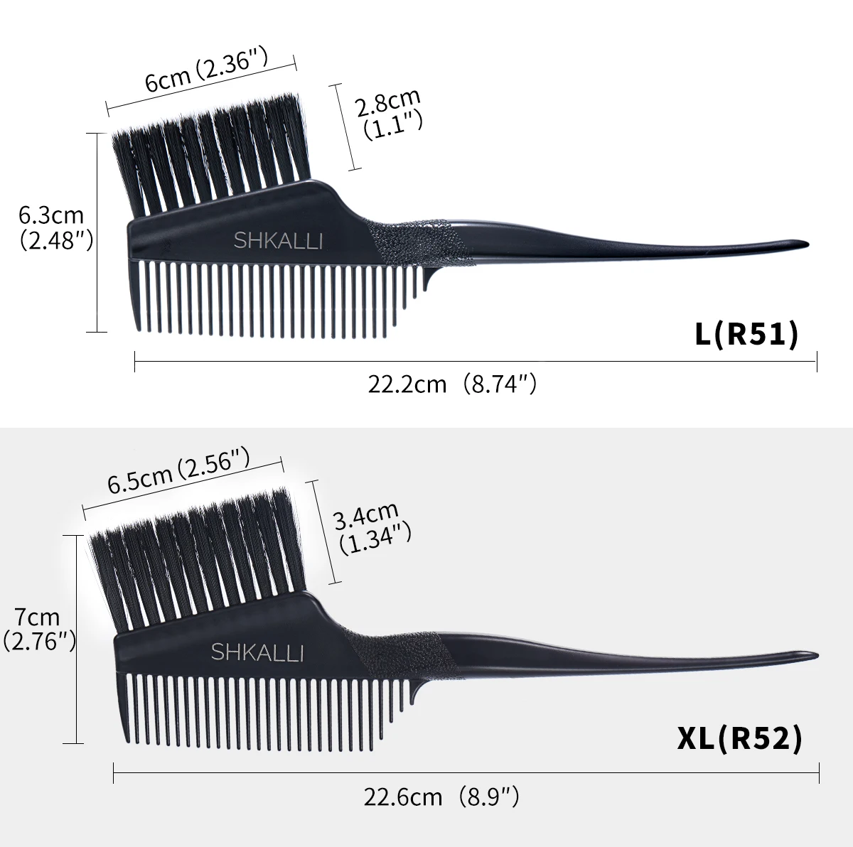 Professioneller Haarfarbkamm und Bürste für den Salon und den Heimgebrauch | Ergonomisches Kammbürsten-Hybrid-Design | Bleichmittel, Highlights, Up Tools – Detail 5