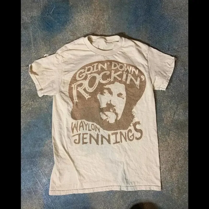 Waylon Jennings 90S Reprint Sand T Shirt S 4Xl
