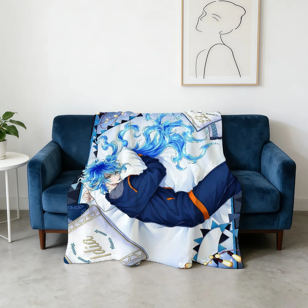 Game T-Twisted-Wonderland Anime Blanket Flannel Warm Soft Throw Blanket For Room Sofa Childish Birthday Gifts