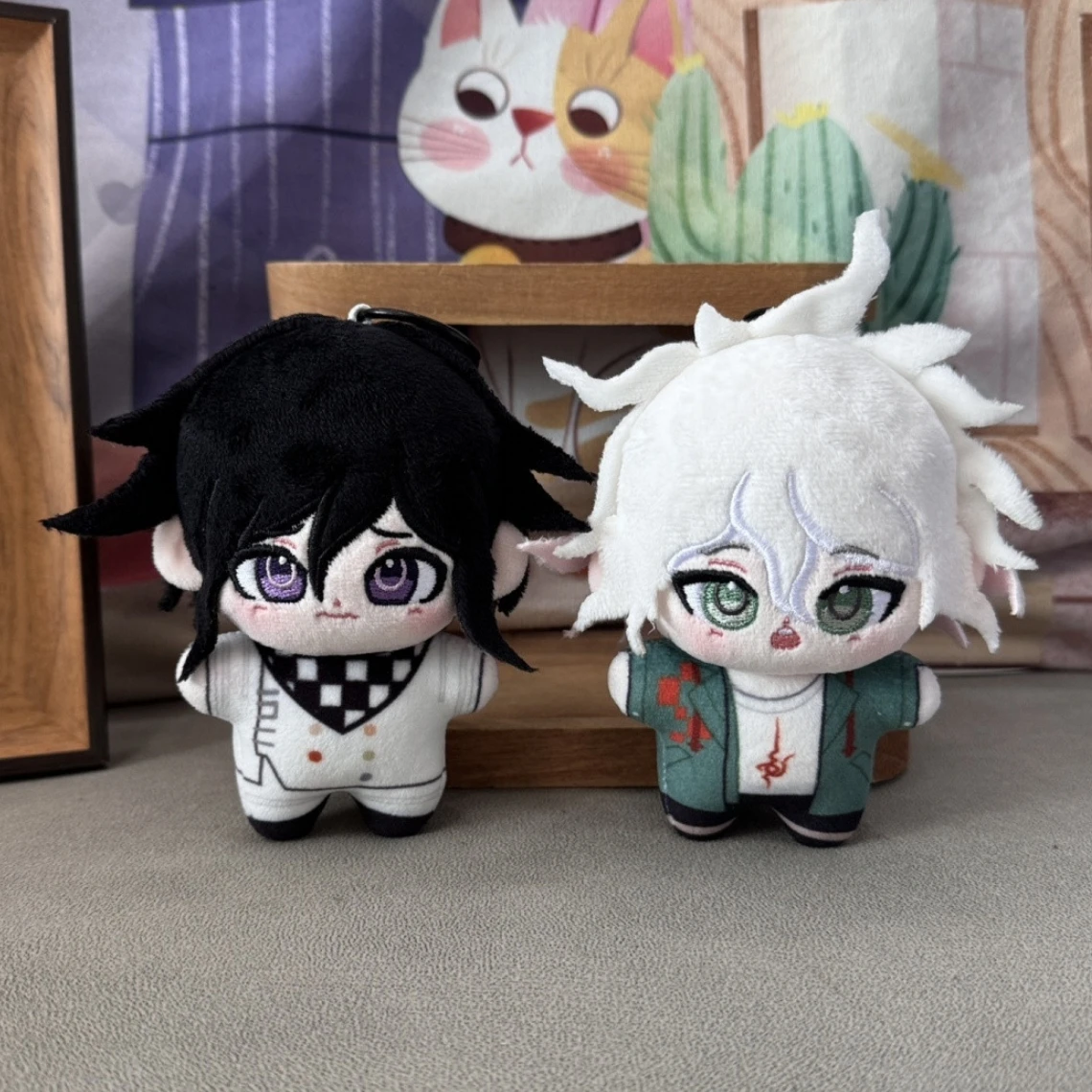 Anime estrela do mar boneca de pelúcia brinquedo 10cm danganronpa personagens oma kokichi komaeda nagito nanami chiaki dos desenhos animados mochila chaveiro