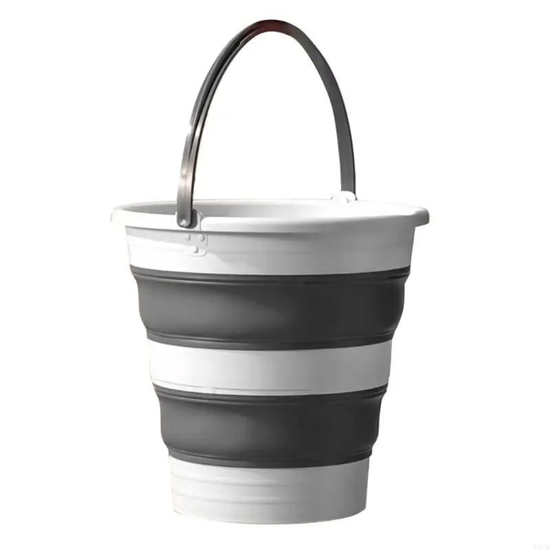 Y51D 15/5/10L Portable Foldable Water Bucket Folding Buckets with Handle for Backpack