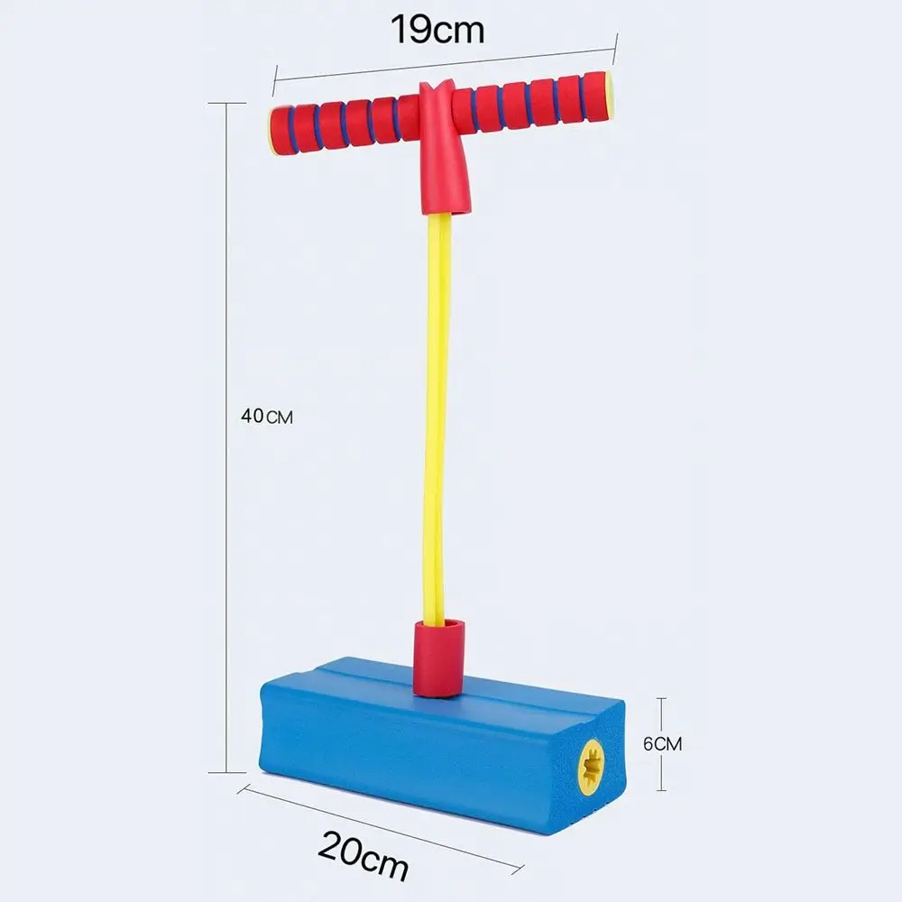 Crianças seguras pogo vara jumper salto sentido treinamento com sons estridentes crianças crescer mais alto equilíbrio brinquedo sapo saltando brinquedo