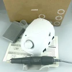 강력한 LAAOVE 챔피언-3 강력한 210 프로 105LN 핸들, 50000 rpm 전기 매니큐어 네일 드릴 머신, 포르테 210 네일 아트 도구