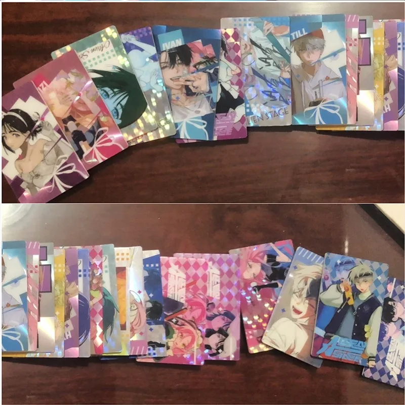 24Pcs/Box Alien Stage TV Merch Fans Collection Character Shining Laser Card Mizi Sua Ivan Till Hyuna Luka Laminated HD Postcard