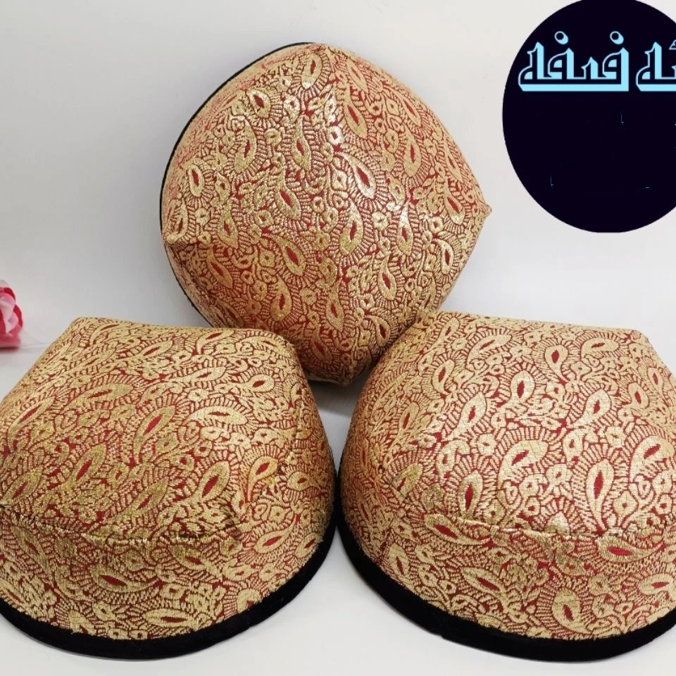 Gorras musulmanas para hombres y mujeres, sombrero de oración bordado, Hijab islámico Kufi, Arabia Saudita, judío, cuatro esquinas, envío gratis, 03356