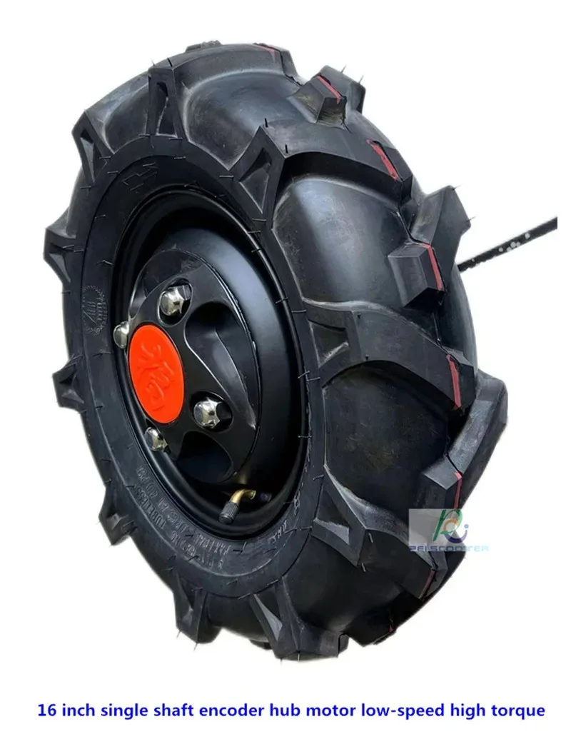 

16 Inch 4.0-8 Tyre Encoder Single Axle Low-speed High-torque Logistics vehicles,hand pallet truck,Robot,AGV Hub Motor phub-16ts