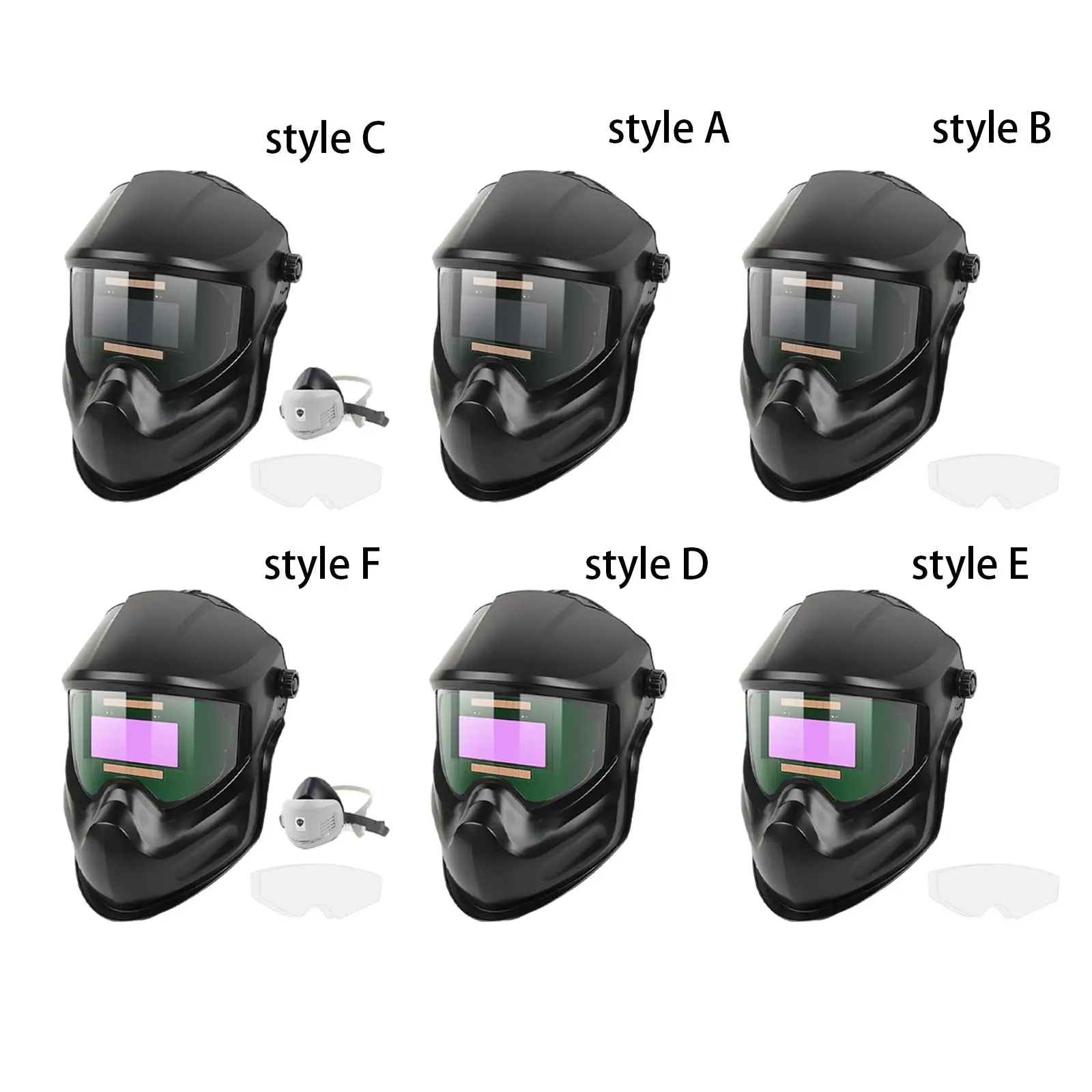 Auto Darkening Welding Helmet,Welder Mask Hood Large Viewing Screen Protective Gear Headgear Hard Hat for Electric Welding