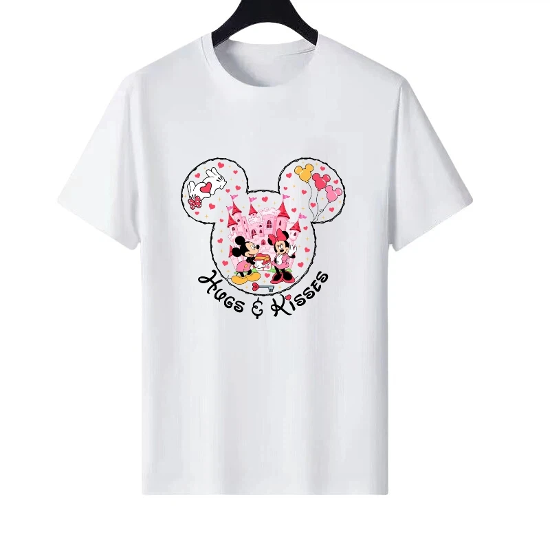 

Женская одежда с принтом Микки Мауса Диснея, одежда для родителей и детей с героями мультфильмов, топ Y2k, женская дешевая футболка с короткими рукавами, мужские блузки