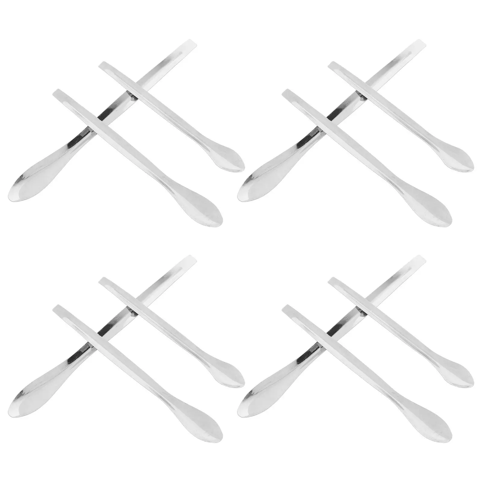 

12Pcs Stainless Steel Sampling Spoon Lab Mixing Scoop for Laboratory Measuring Reagent Precision Spatula Equipment