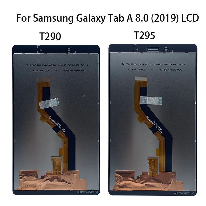 For Samsung Galaxy Display Tab A 8.0 2019 SM-T290 SM-T295 T290 T295 LCD Touch Screen Assembly Replacemet No With Frame