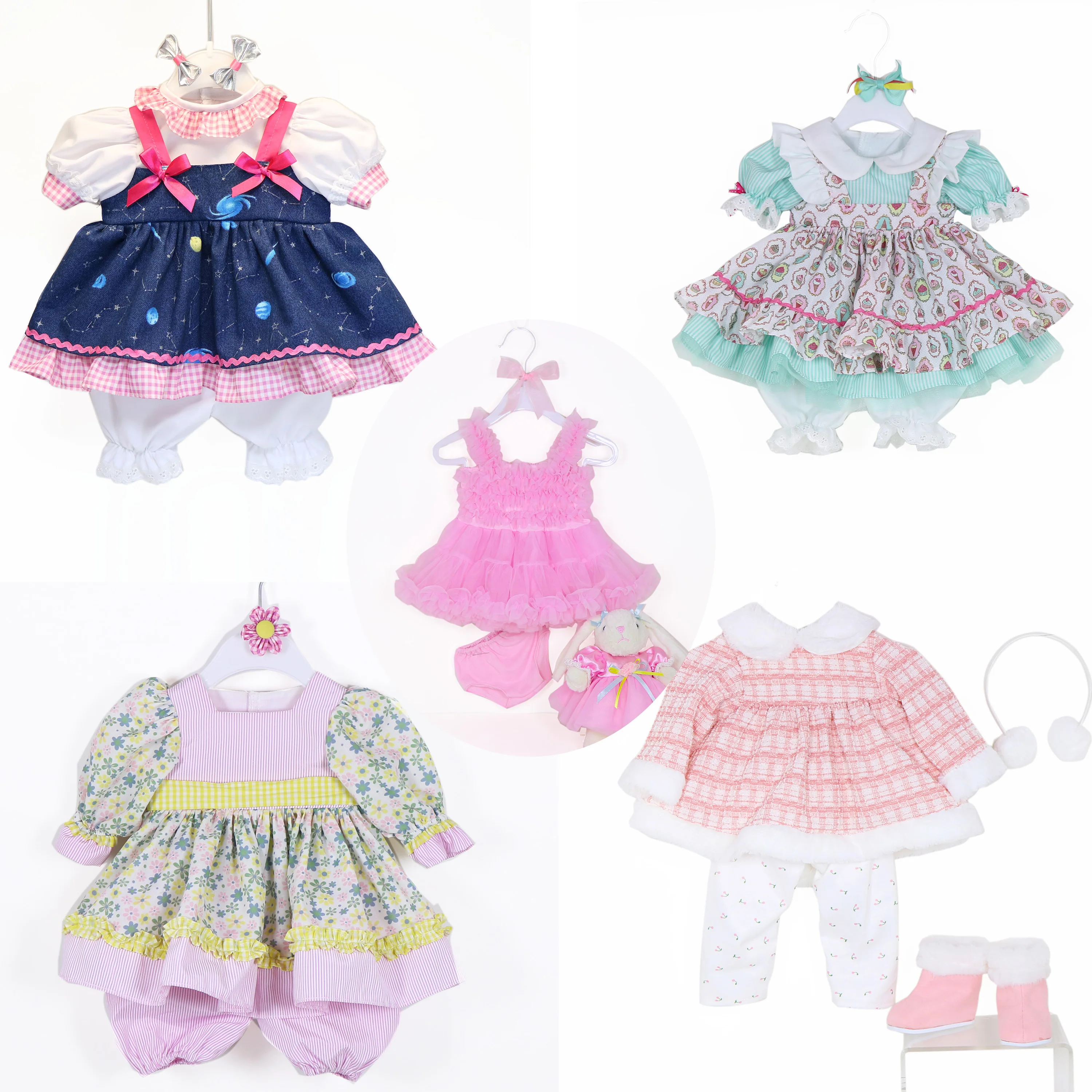 YingHuanMei 22 Inch/55.88 Cm Princess Dress Set   Four Seasons outfit  Handmade doll clothes