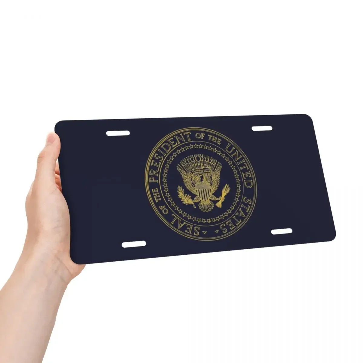 Seal Of The President Of The United States Seal Flag Decorative Metal License Plate Vote Election Aluminum Car Front Vanity Tag