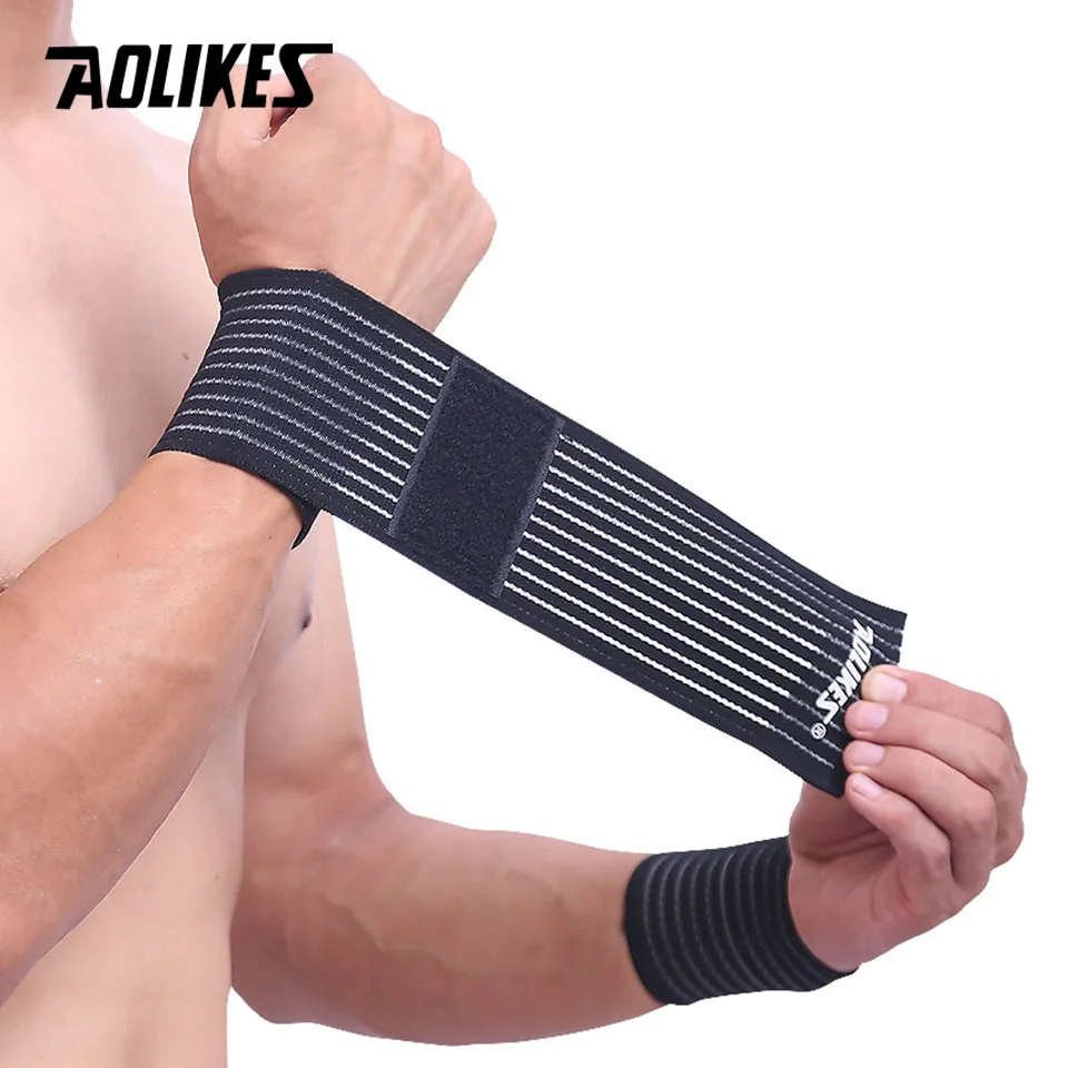 AOLIKES 1PCS 40-180cm Compression Bandage Protector Knee Support Brace Sports Elastic Elbow Straps Leg Bands Elast Bandag