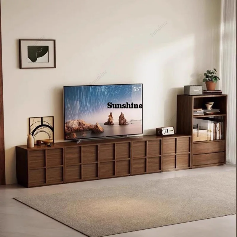 

Wooden Creative Tv Table Creative Aesthetic Modern Long Save Space Universal Tv Stands Fashion Archivadores Room Decorations