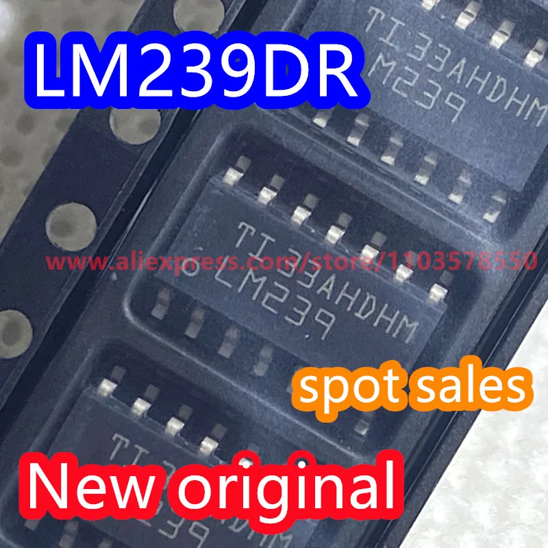 (50PCS) LM239 LM239D LM239DR packaging SOP14 four way voltage comparator chip 100% New original