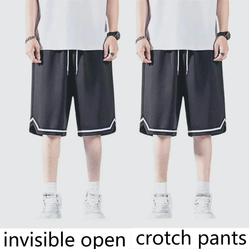 

Шорты с невидимым шаговым швом, летние мужские спортивные универсальные повседневные свободные шорты, полностью открытые, Wild Passion, удобные баскетбольные шорты