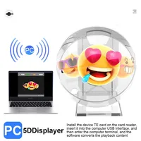 3D Fan Hologram Projector Wall-Mounted Wifi Led Sign Holographic Lamp Player Remote Advertising Display Support Lmages And Video