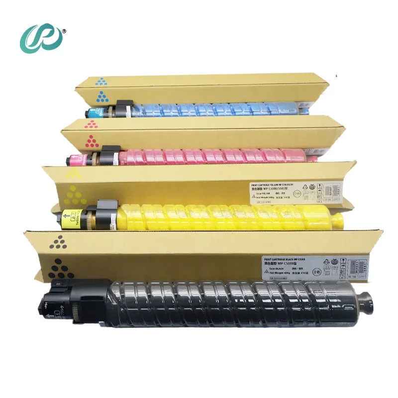 

MP C5000 BK450g CMY360g Copier Toner Cartridge for Ricoh Aficio MP C4000 C5000 C4501 C5501 Toner Cartridge Copier Spare Parts