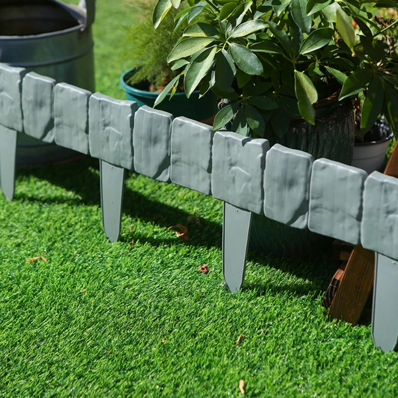 new arrival garden fence imitation stone plant support stake outdoor edging decorative border lawn yard landscape plant fence