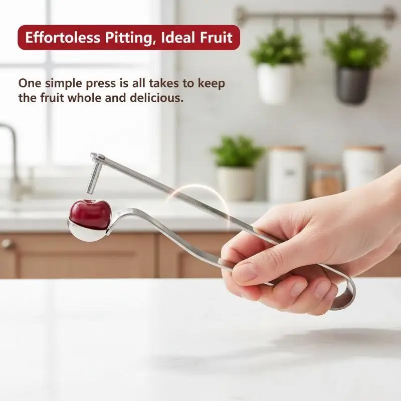 Stainless Steel Jujube Corer With Easy One Press Operation And Fast Core Removal Perfect For Home Kitchen Baking 1PC