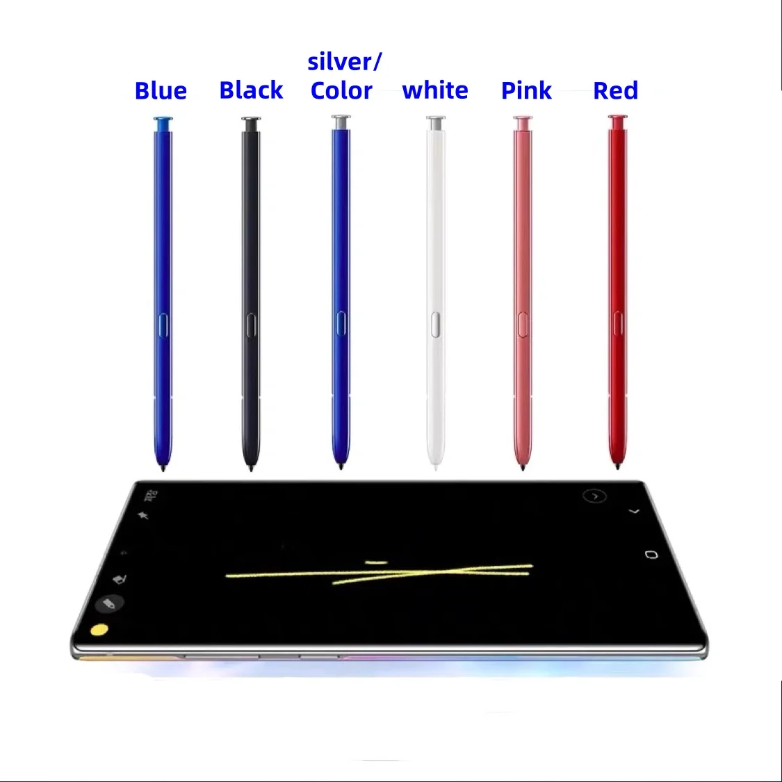 Touch Screen Stylus Pen For Samsung Galaxy Note10 Note10Plus Note10lite SM-N9700/9760 Stylus Button Pencil Bluetooth Writing Pen