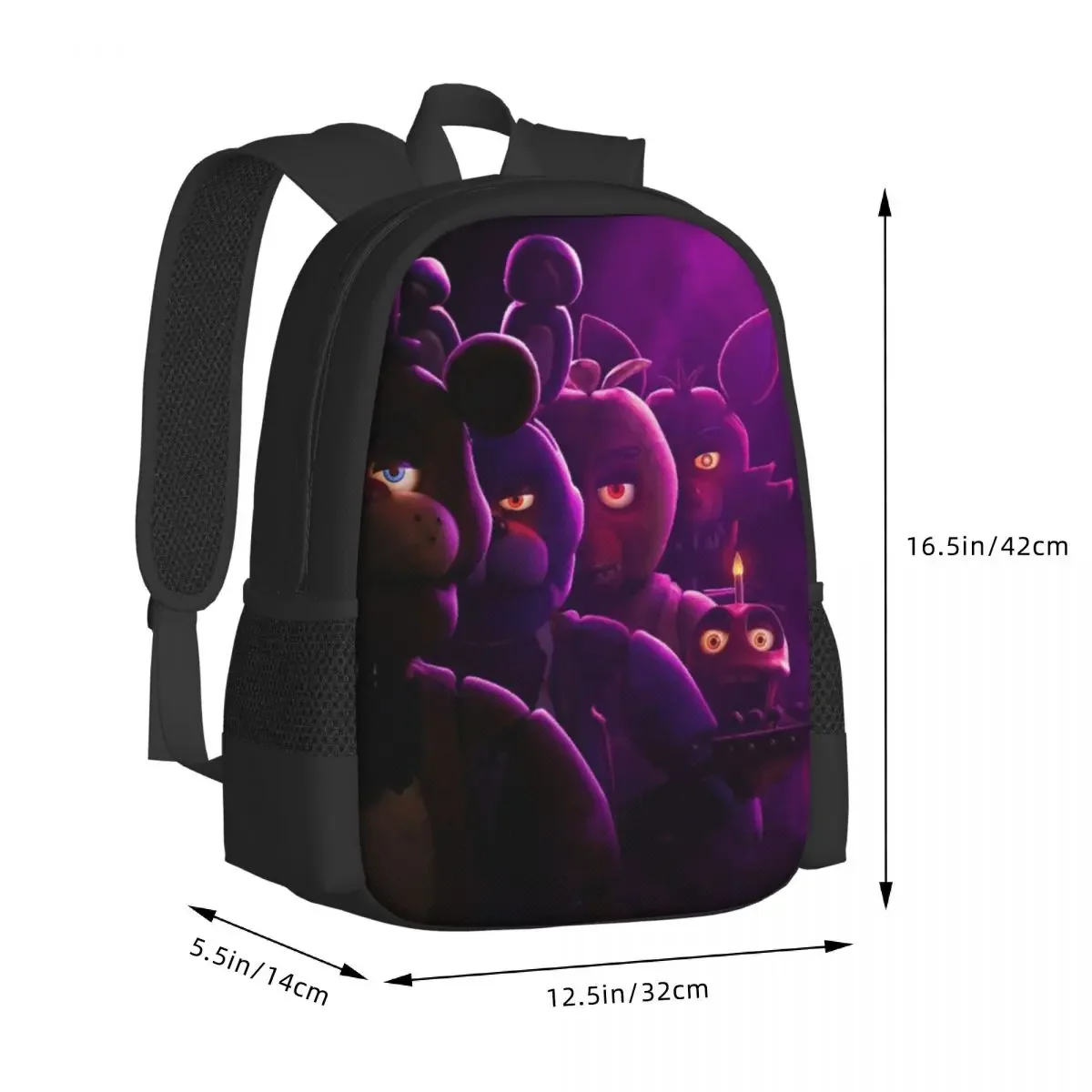 Game Five Night Freddy FNAF Travel Laptop Backpack Bookbag Casual Daypack College School Computer Bag for Women & Men