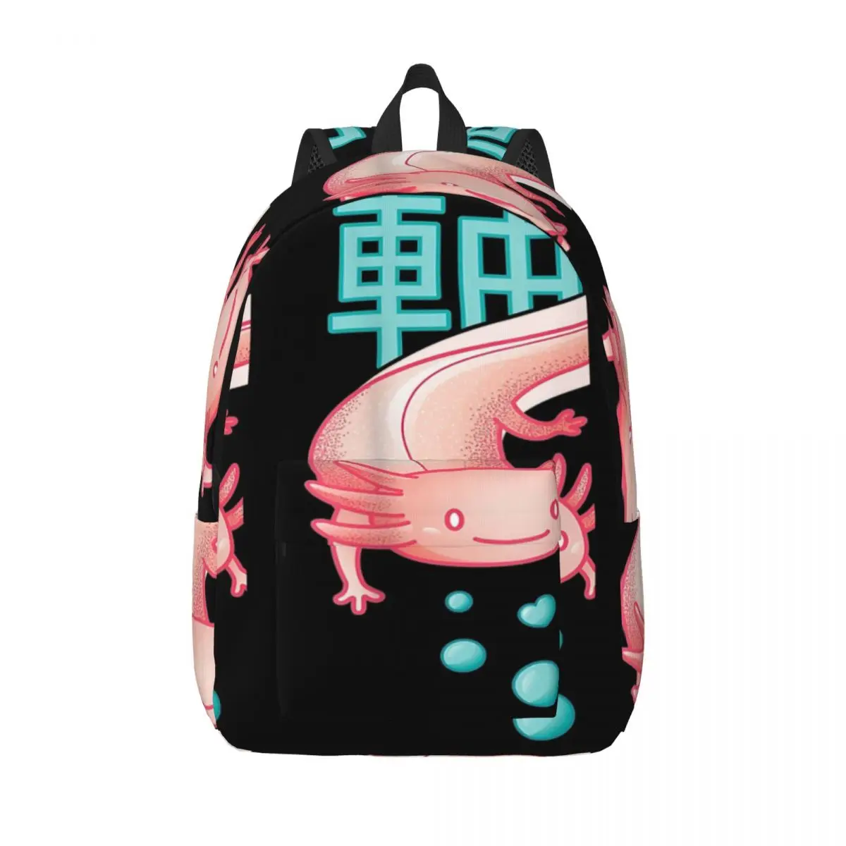 

Axolotls Japanese Harajuku Anime Axolotl Simple and Stylish Backpack Canvas Backpack Female bags