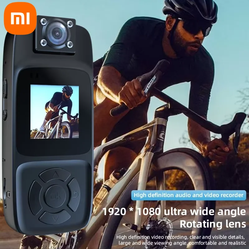 Xiaomi 4K Ultra Clear Спортивная умная камера с задним зажимом Инфракрасный рекордер ночного видения Велосипедный рекордер Спортивная камера на открытом воздухе