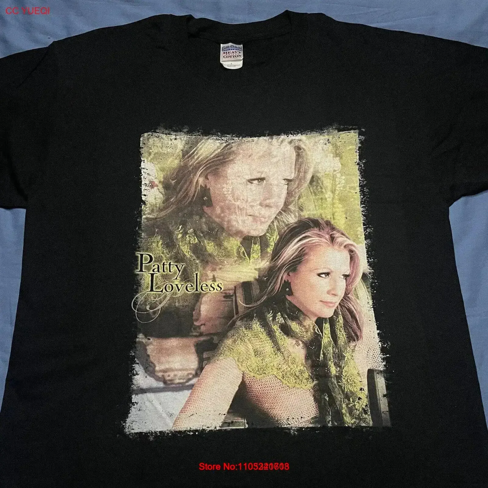 2005 PATTY LOVELESS camiseta grande DREAMIN MY DREAMS álbum concierto Tour país vintage lavado estirado suave moda Unisex