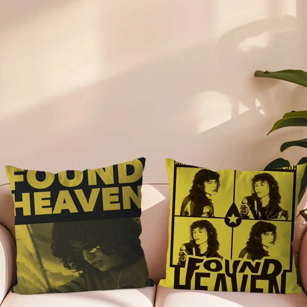 Singer G-Gray Pillow Case For Sofa Bedroom Living Room Office Bedside Table C-Conan Backrest Cushion Printing Square