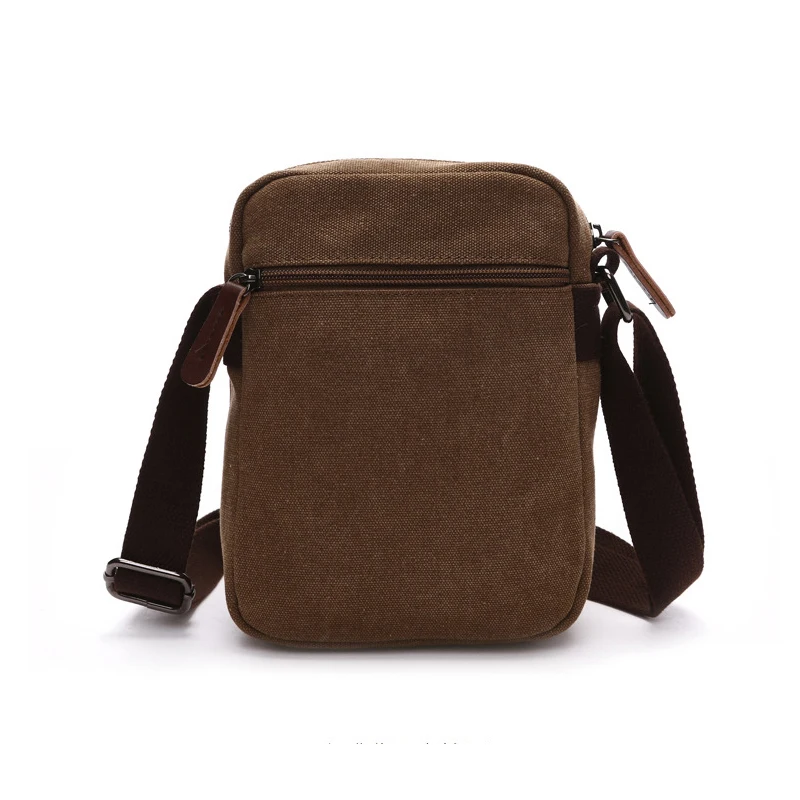 2023 Mode Hoge Kwaliteit Canvas Draagbare Één Schouder Crossbody Rugzak Zakenreis Kleine Borsttas Casual Effen Kleur Nieuw