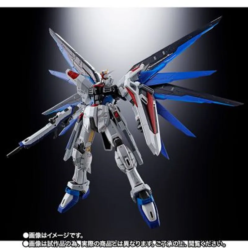 Bandai Originele Chogokin ZGMF-X10A Vrijheid Gundam GCP Versie 18 CM Anime Actiefiguren Speelgoed voor Jongens Kerstcadeau Collectible