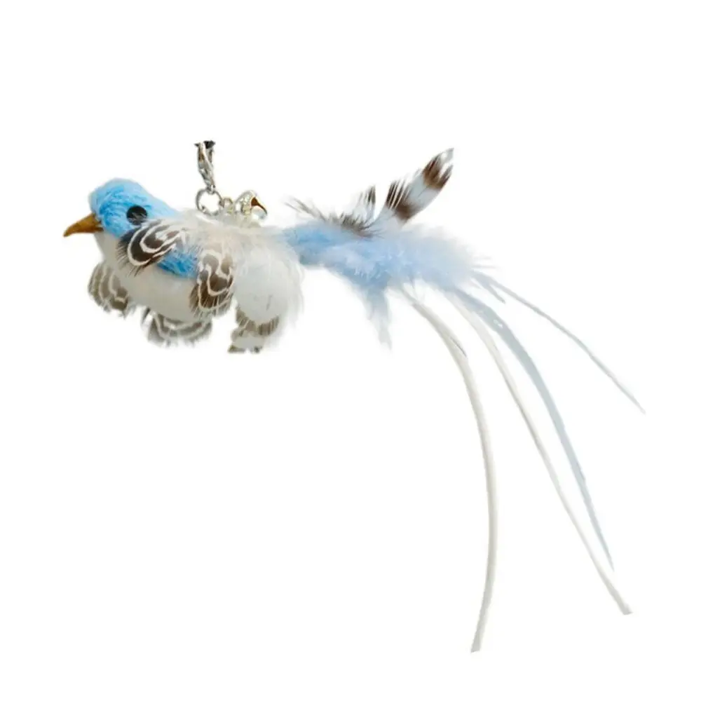 Simulated Bird Cat Stick Head Colorful Cat Teaser Stick Cat Teaser Stick Replacement Head Suction Cup Teaser Interactive Cat