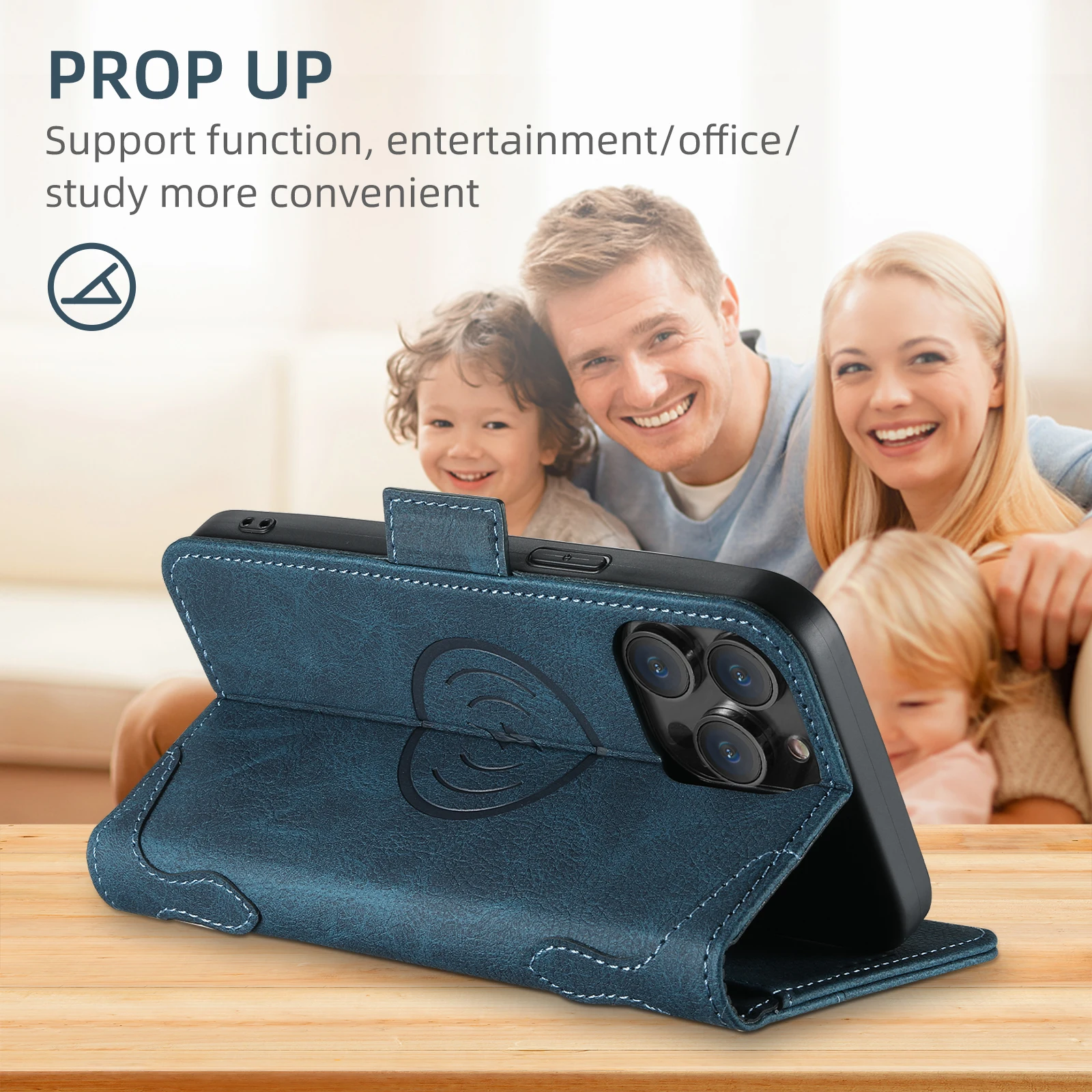 Kartenhalter-Brieftasche Flip-Cover Handyhülle Kompatibel mit Magnetischem Kabellosen Laden für iPhone 18 Pro Max 17 Air 16 Plus 15 14 – Detail 24