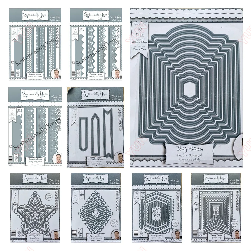 별 다이아몬드 라벨 더블 디보싱 플래그 트리오 금속 절단 다이 스텐실, DIY 스크랩북 사진 앨범 장식 핸드메이드