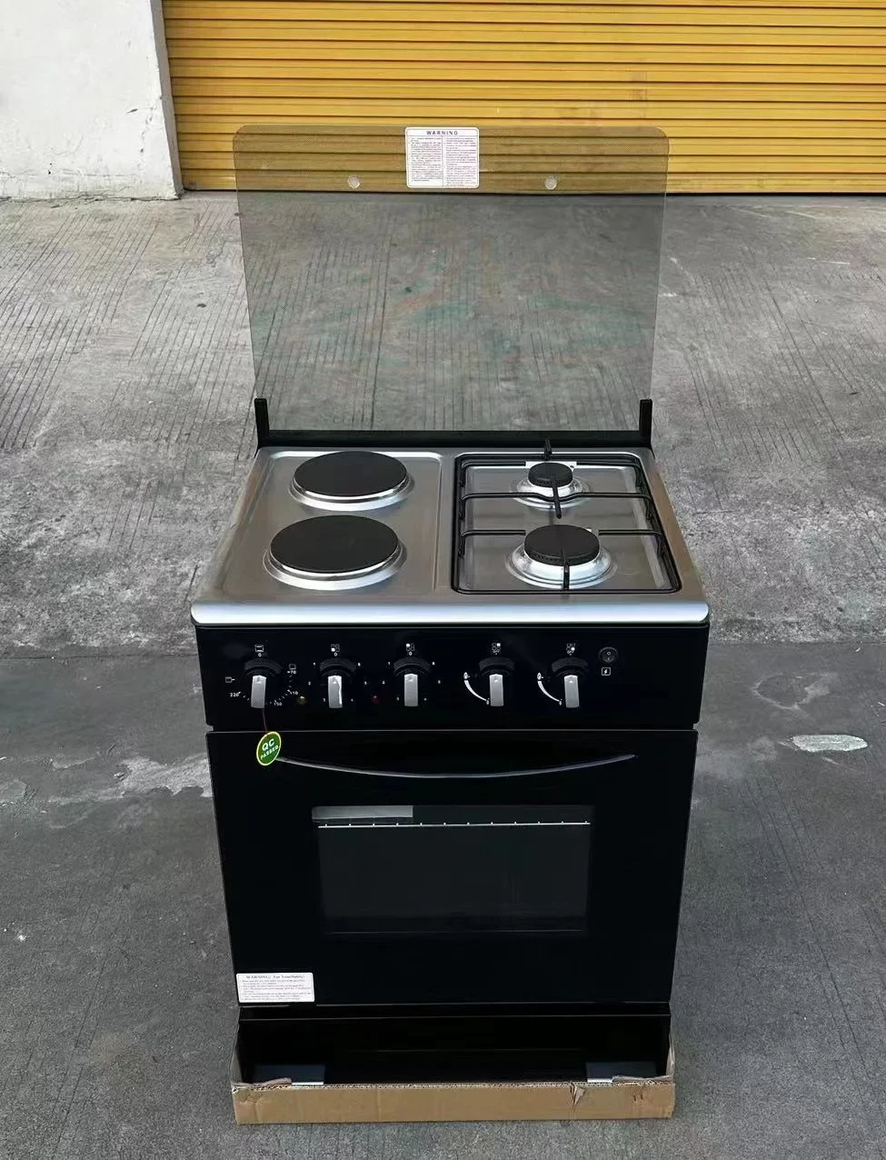 Hot four-burner stove multifunctional household 40L upright gas cooker connecting oven