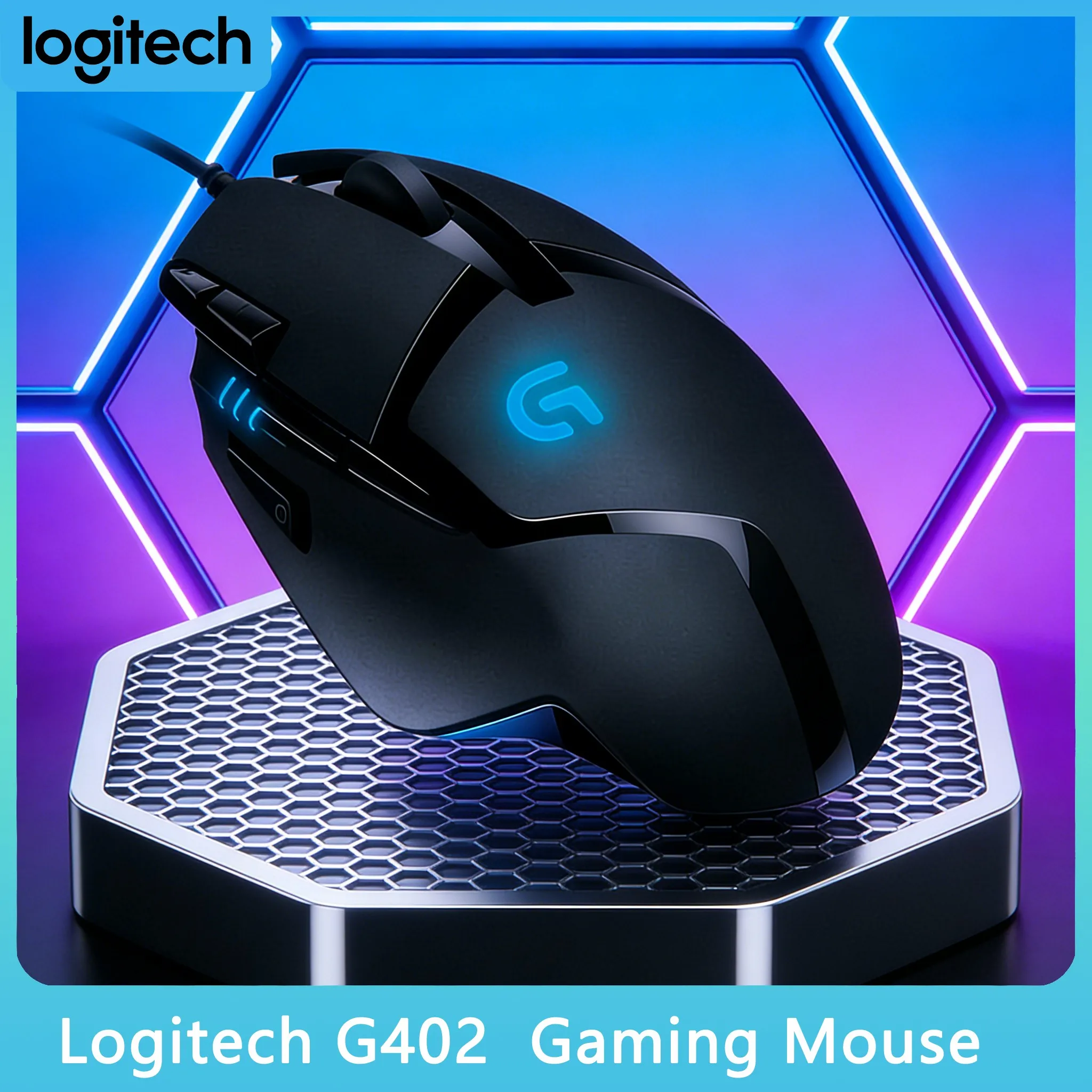 

Logitech G402 - 4000 DPI с быстрой настройкой настроек для идеального прицеливания
