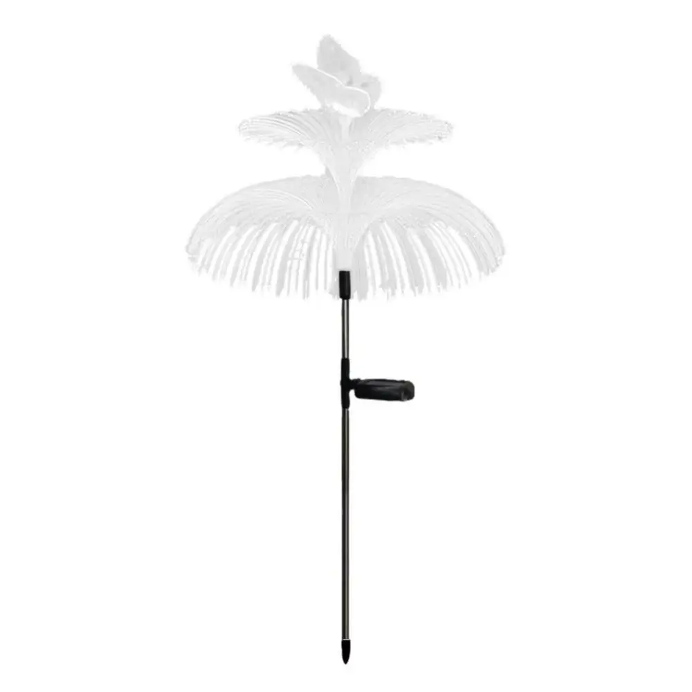New Colorful Solar Jellyfish Lamp Ground Insertion Waterproof Jellyfish Lawn Light High Quality Fiber Optic Lamp Landscape Light