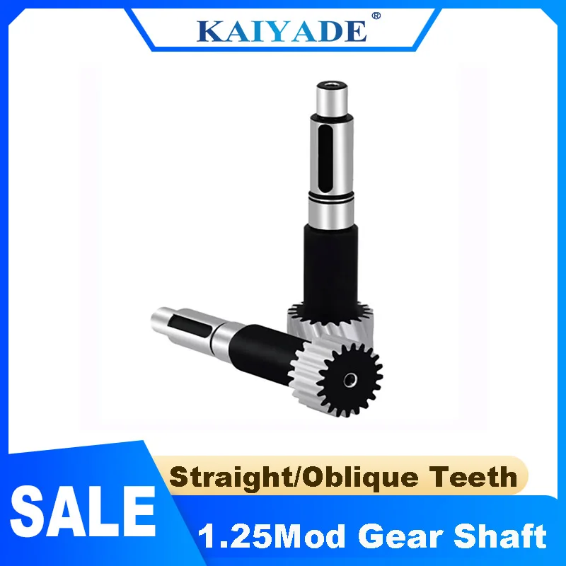 

New Engraver Gear Shaft 1.25 Mod M1.25 Left Hand Helical Straight Teeth 23T 20 Teeth 85-123mm Compatible with 94-106mm Options